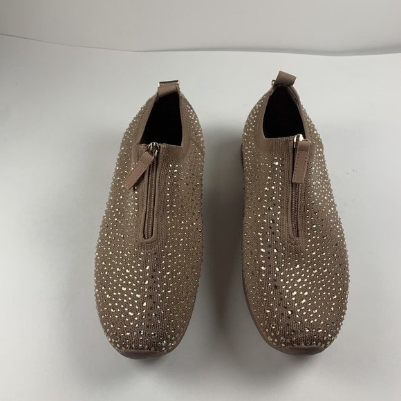 Kenneth Cole RL23CZJ04 Sneakers Womens 12 Cashew Cameron Zip Jewel Jogger 8083 - Picture 3 of 10